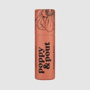 SEALED Poppy & Pout Pomegranate Peach 100% Natural Lip Balm